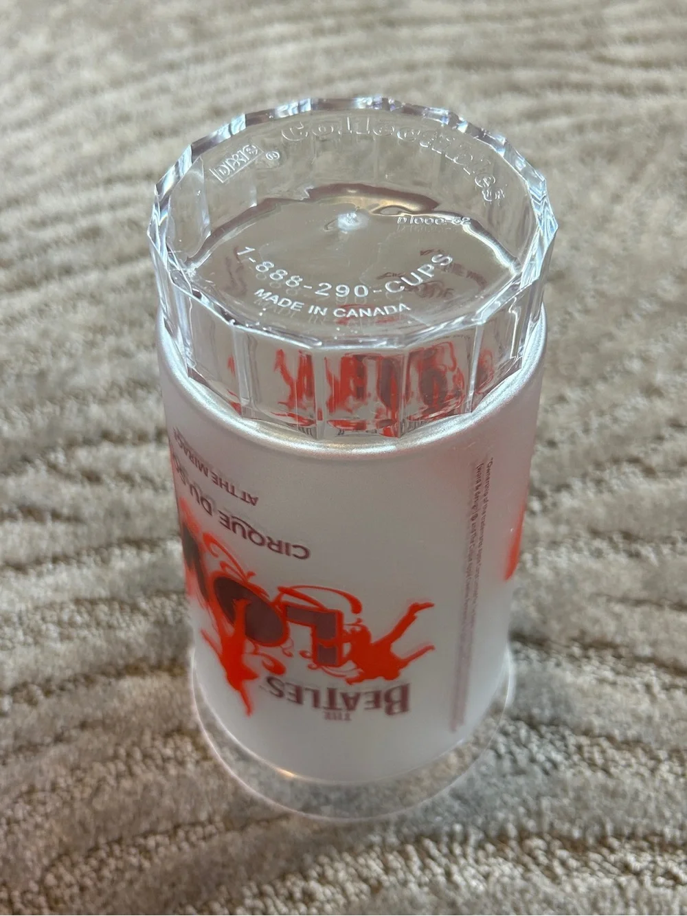 The Beatles LOVE Cirque du Soleil Collectible Cup.